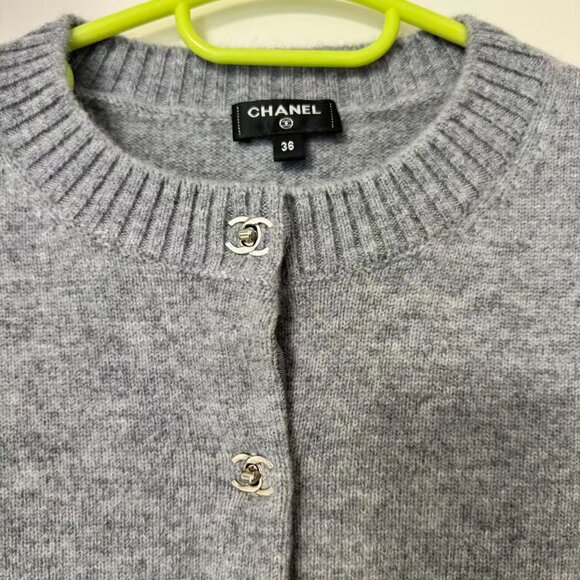 Chanel gray Cardigan Size 36 - Picture 10 of 11